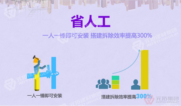 元 拓腳手架
圓盤(pán)式腳手架;搭設(shè)速度快